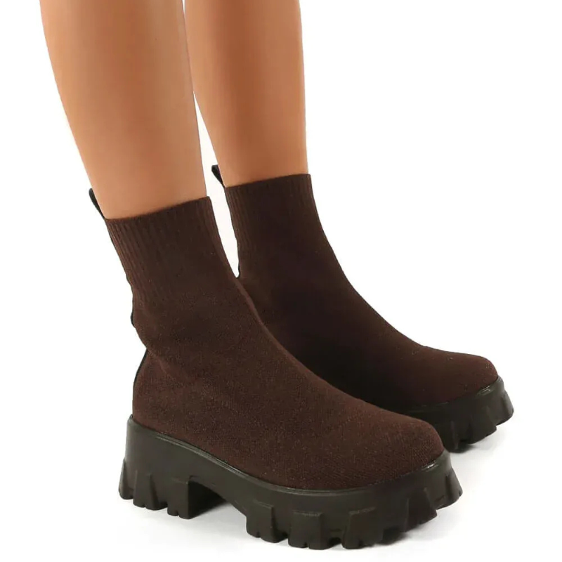 Damen trendige stilvolle Stiefeletten, elegant und bequem für Alltag und Freizeit
