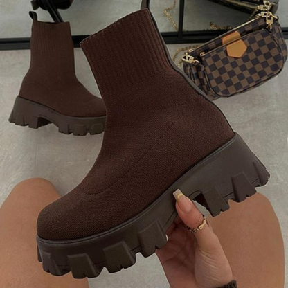 Damen trendige stilvolle Stiefeletten, elegant und bequem für Alltag und Freizeit
