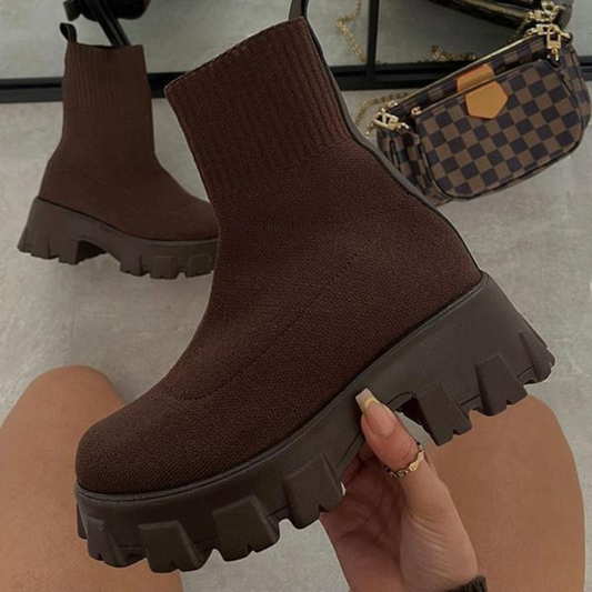 Damen trendige stilvolle Stiefeletten, elegant und bequem für Alltag und Freizeit