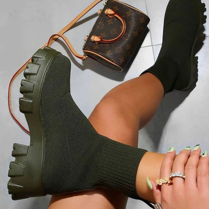 Damen trendige stilvolle Stiefeletten, elegant und bequem für Alltag und Freizeit