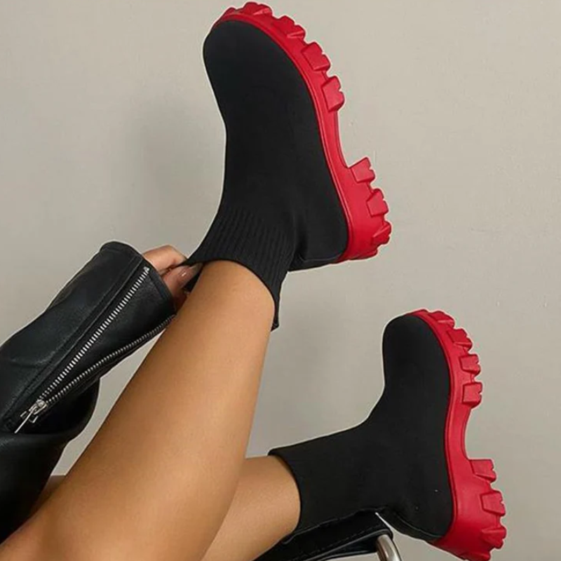 Damen trendige stilvolle Stiefeletten, elegant und bequem für Alltag und Freizeit