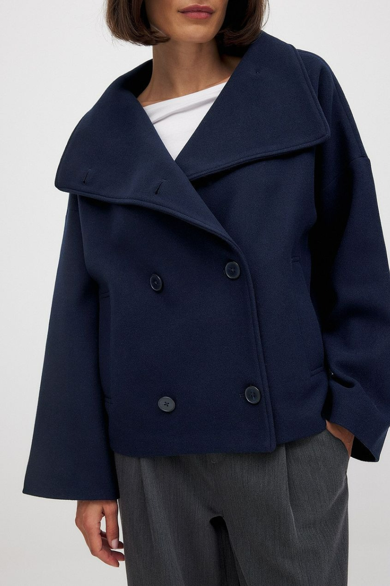  Damen Vintage-Doppelreiher-Mantel im klassischen Stil für vielseitige Outfits