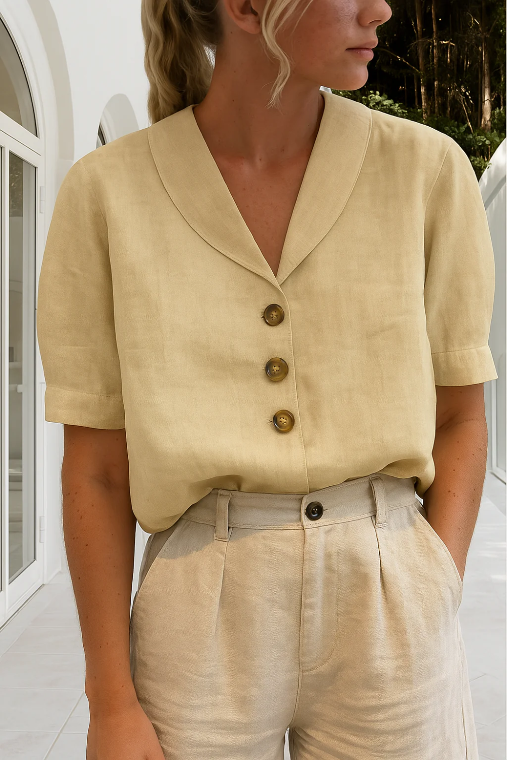 Damen Vintage elegante Bluse im zeitlosen Retro-Stil für stilvolle Outfits