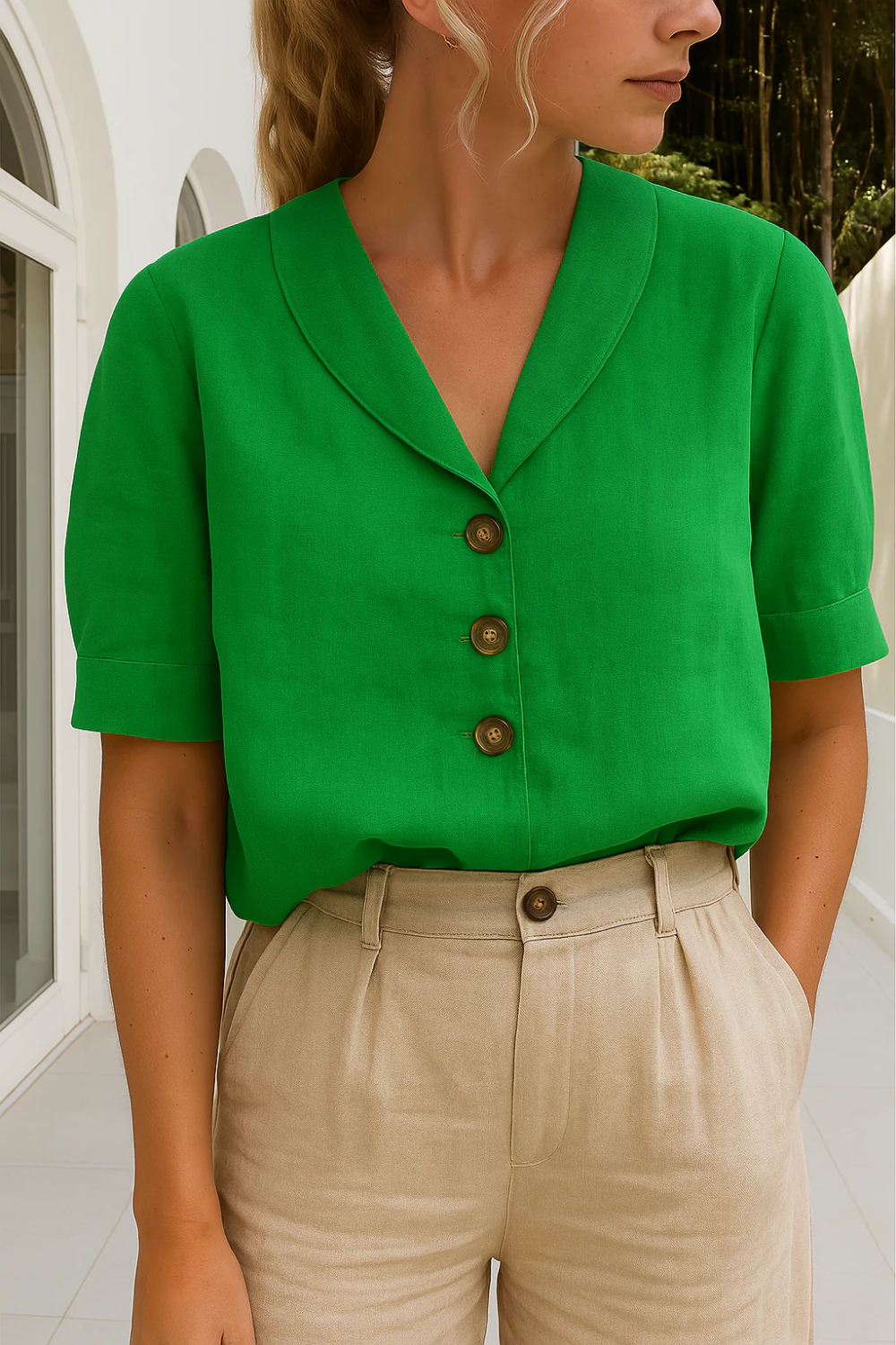Damen Vintage elegante Bluse im zeitlosen Retro-Stil für stilvolle Outfits