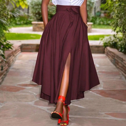 Damen Vintage Eleganter Maxirock mit zeitloser Silhouette und vielseitigem Look