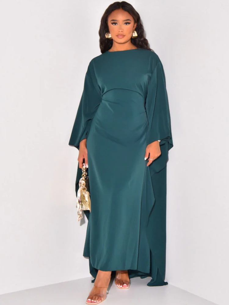Damen Vintage-elegantes langes Kleid mit klassischem Schnitt und zeitlosem Stil