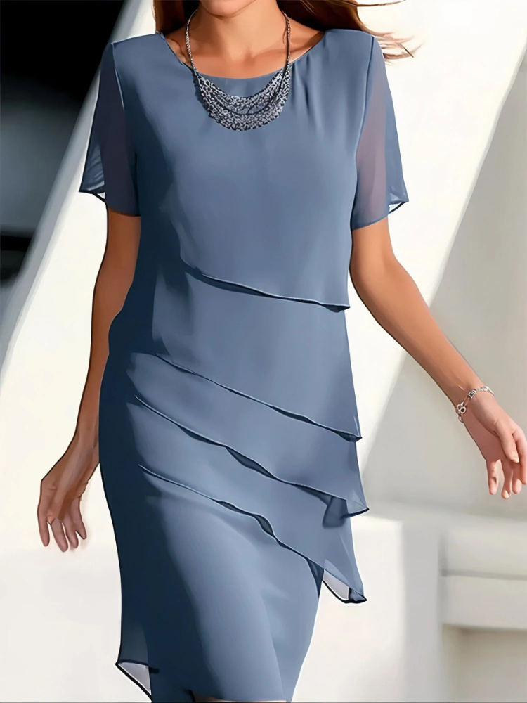  Damen Vintage Kleid mit langen Ärmeln für elegante und nostalgische Outfits