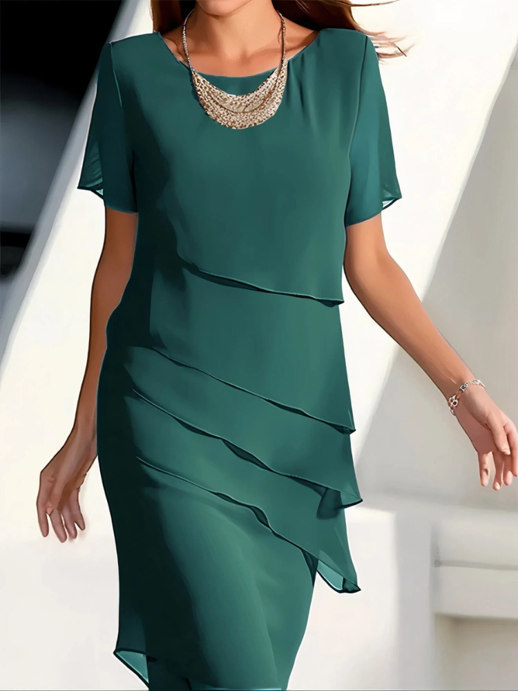  Damen Vintage Kleid mit langen Ärmeln für elegante und nostalgische Outfits