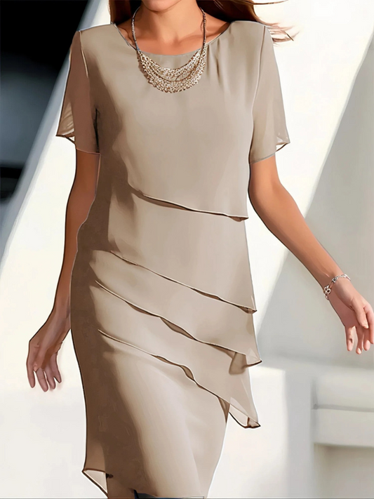  Damen Vintage Kleid mit langen Ärmeln für elegante und nostalgische Outfits