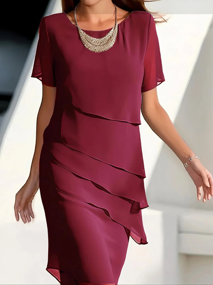  Damen Vintage Kleid mit langen Ärmeln für elegante und nostalgische Outfits