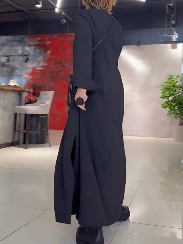 Damen Vintage Kleid mit langen Ärmeln für elegante und nostalgische Outfits