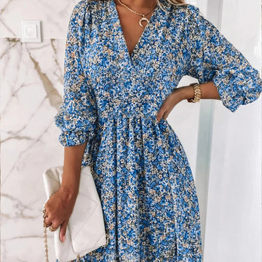 Damen Mini-Sommerkleid im Vintage-Stil mit luftigem Schnitt für ein leichtes, feminines Sommergefühl