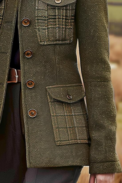 Damen Vintage Outdoorjacke für stilvollen Schutz bei Wind und Wetter
