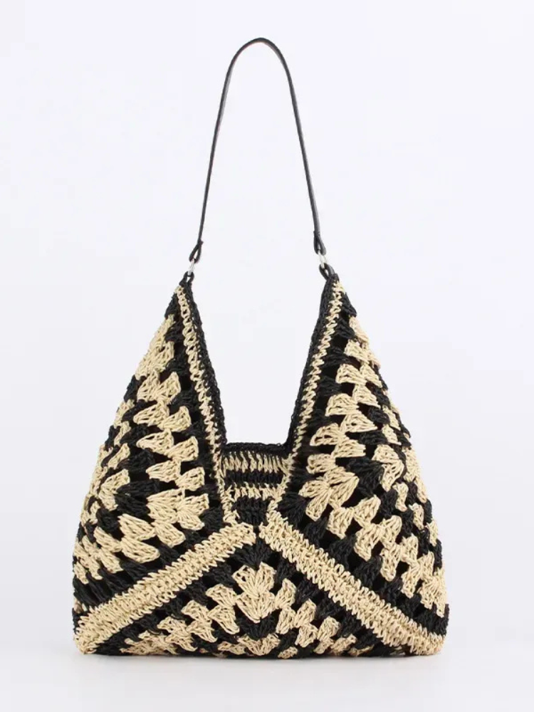 Damen Vintage Sommer Tasche im Retro-Stil, ideal für Sommeroutfits.

