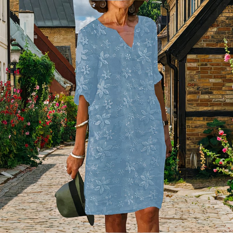Damen Vintage stilvolles Kleid mit femininem Schnitt für elegante Alltags- und Event-Looks