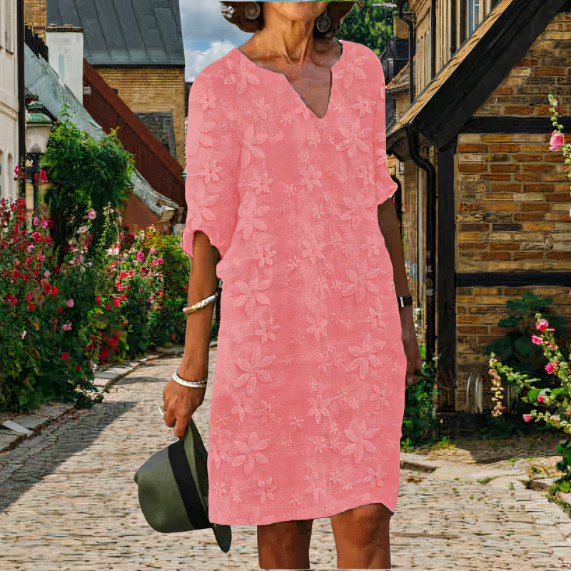 Damen Vintage stilvolles Kleid mit femininem Schnitt für elegante Alltags- und Event-Looks
