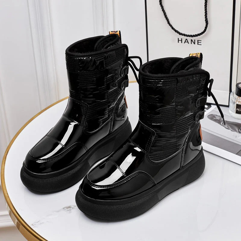 Damen warme bequeme Stiefel, komfortabel und stilvoll für kalte Tage