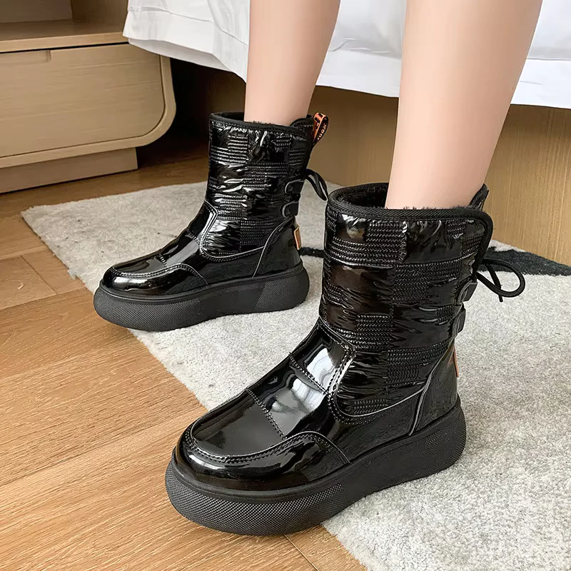 Damen warme bequeme Stiefel, komfortabel und stilvoll für kalte Tage