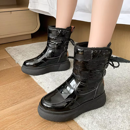 Damen warme bequeme Stiefel, komfortabel und stilvoll für kalte Tage
