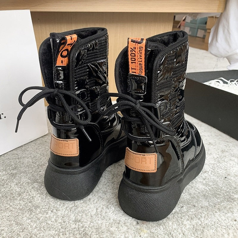 Damen warme bequeme Stiefel, komfortabel und stilvoll für kalte Tage