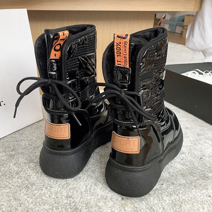 Damen warme bequeme Stiefel, komfortabel und stilvoll für kalte Tage