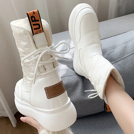 Damen warme bequeme Stiefel, komfortabel und stilvoll für kalte Tage