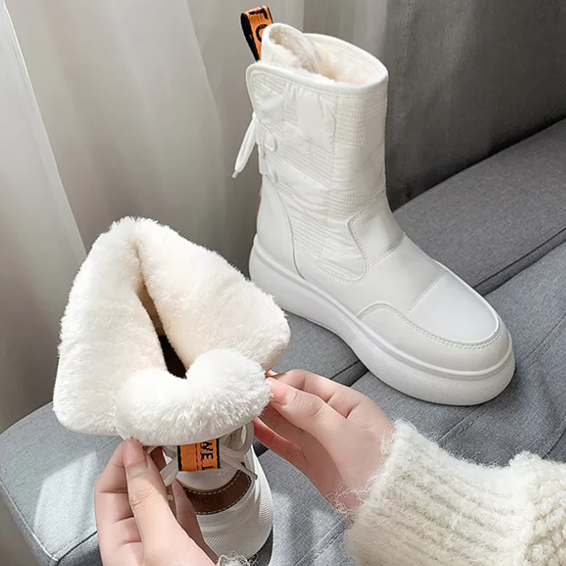 Damen warme bequeme Stiefel, komfortabel und stilvoll für kalte Tage