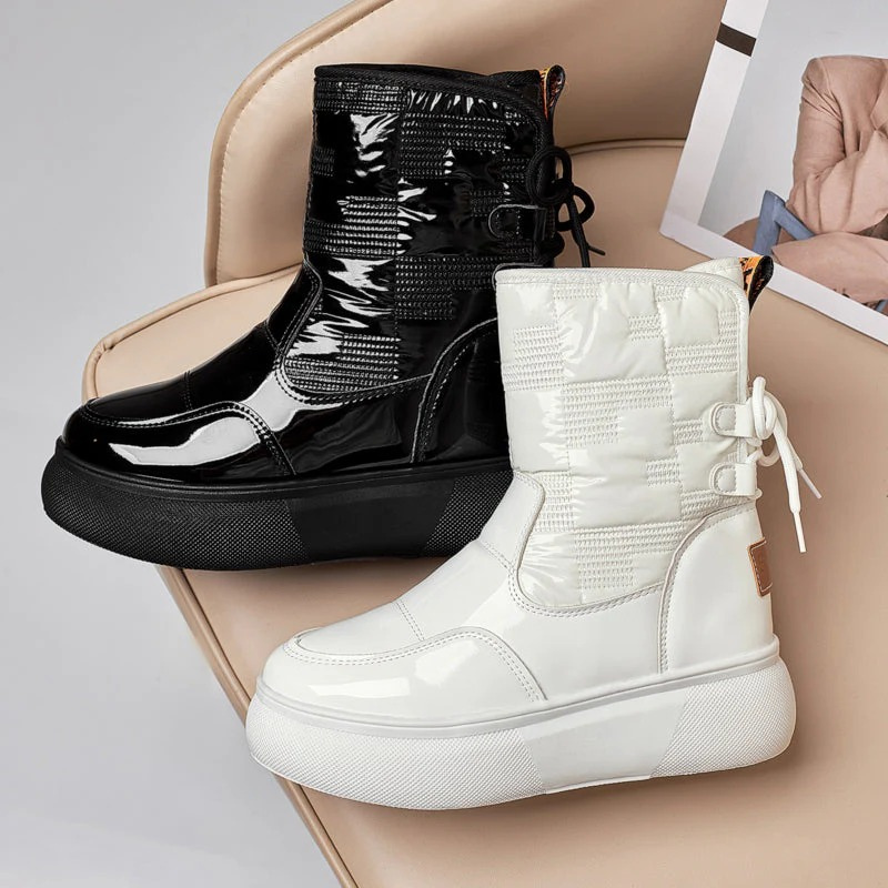 Damen warme bequeme Stiefel, komfortabel und stilvoll für kalte Tage