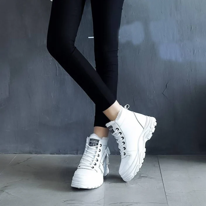 Damen warme elegante Stiefel mit zeitlosem Design für Herbst und Winter