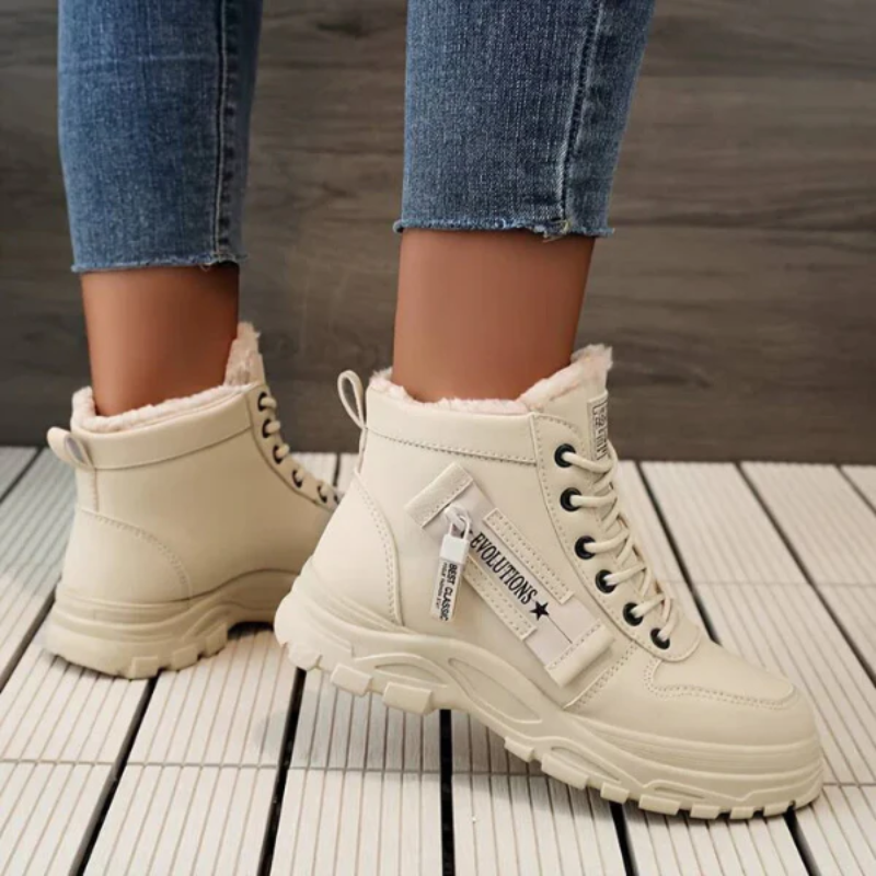 Damen warme elegante Stiefel mit zeitlosem Design für Herbst und Winter