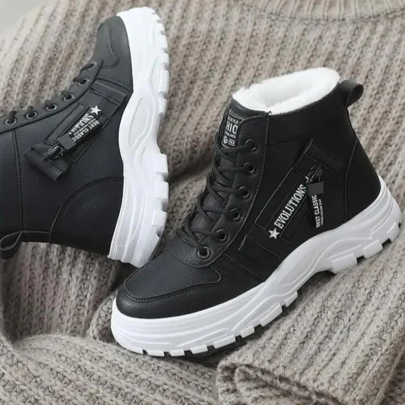 Damen warme elegante Stiefel mit zeitlosem Design für Herbst und Winter