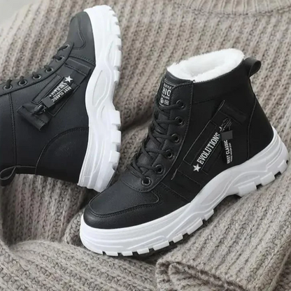 Damen warme elegante Stiefel mit zeitlosem Design für Herbst und Winter