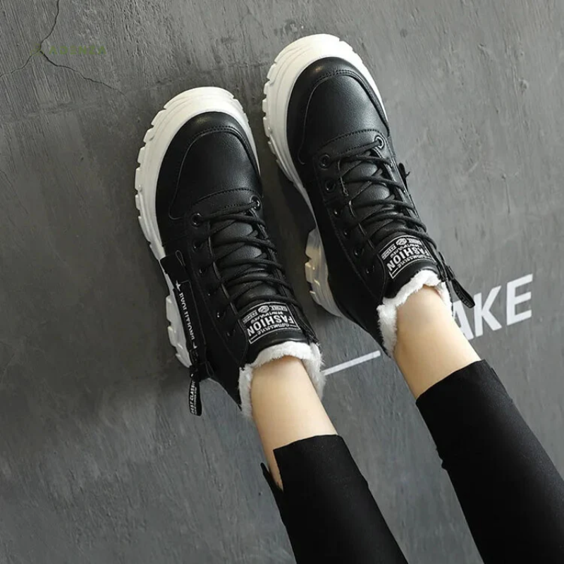 Damen warme elegante Stiefel mit zeitlosem Design für Herbst und Winter