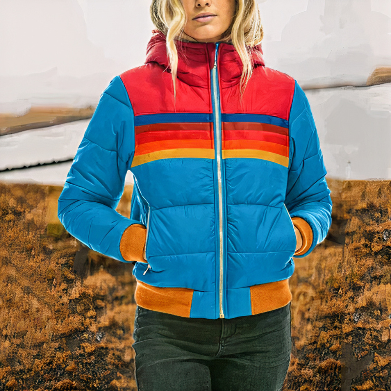 Damen warme isolierte Winterjacke mit Heizfunktion für optimalen Kälteschutz
