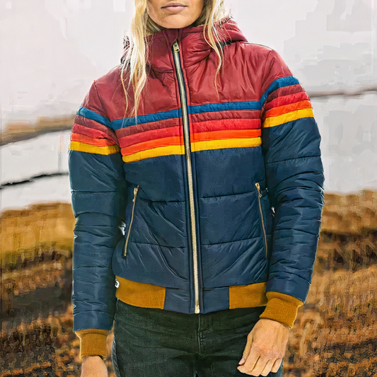 Damen warme isolierte Winterjacke mit Heizfunktion für optimalen Kälteschutz