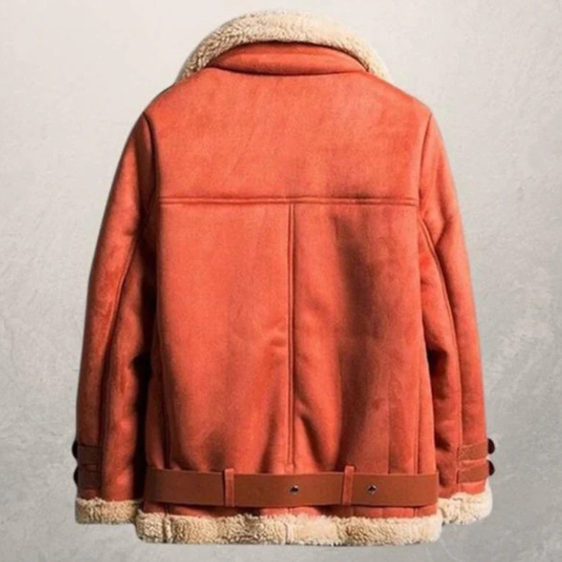Damen warme Vintage-Jacke im klassischen Retro-Stil mit bequemer Passform