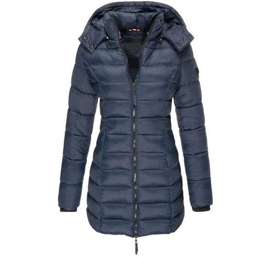 Damen warme Winter-Daunenjacke für kalte Tage im eleganten Design
