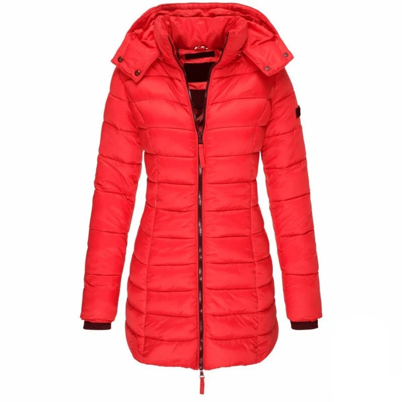 Damen warme Winter-Daunenjacke für kalte Tage im eleganten Design