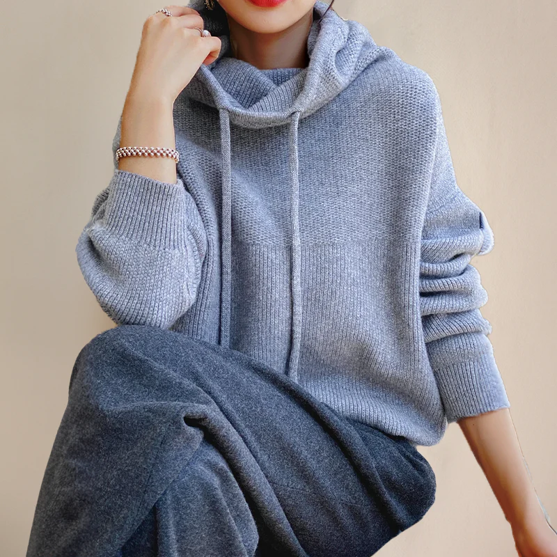 Damen warmer gemütlicher Hoodie in modernem und bequemen Design