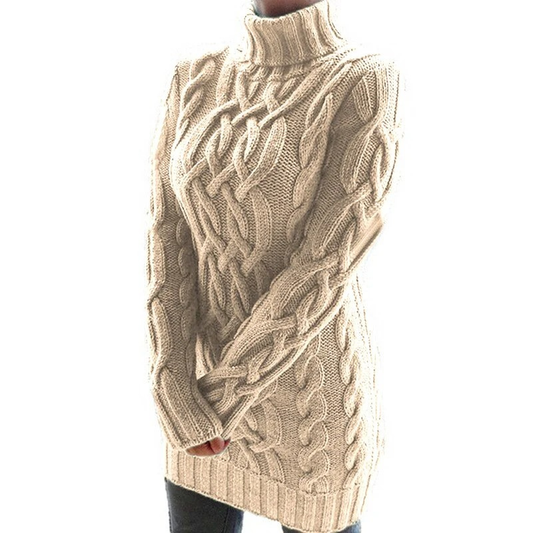 Damen Rollkragenpullover in warmem, zeitlosem Design für stilvolle Wintertage