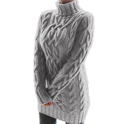 Damen Rollkragenpullover in warmem, zeitlosem Design für stilvolle Wintertage