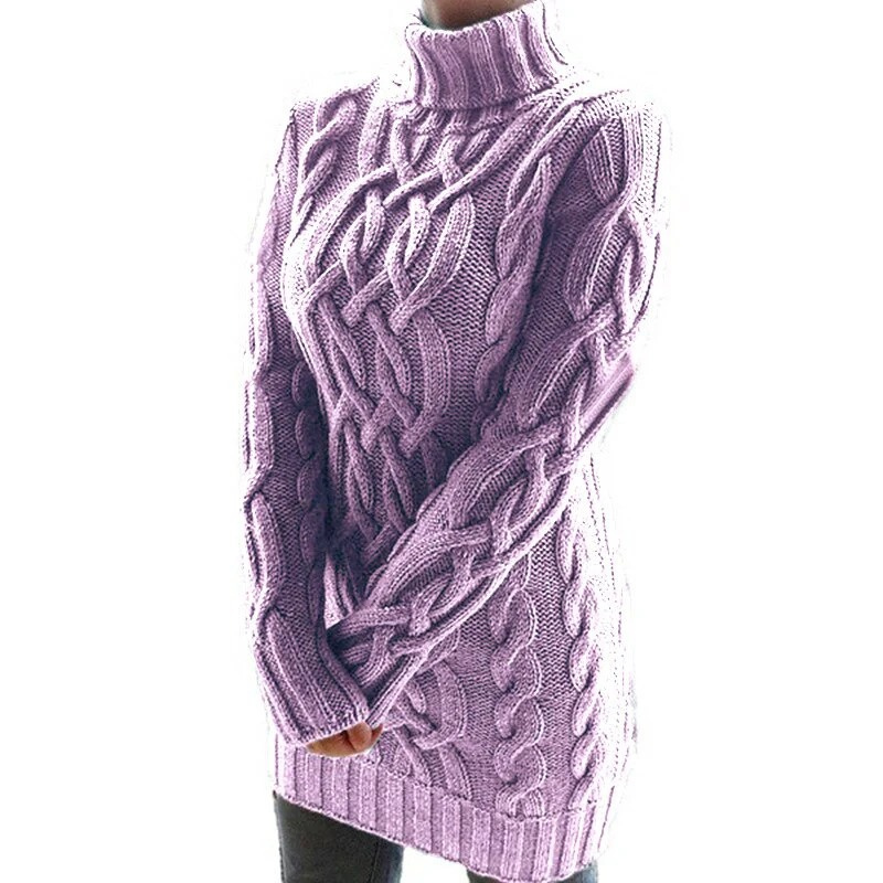 Damen Rollkragenpullover in warmem, zeitlosem Design für stilvolle Wintertage