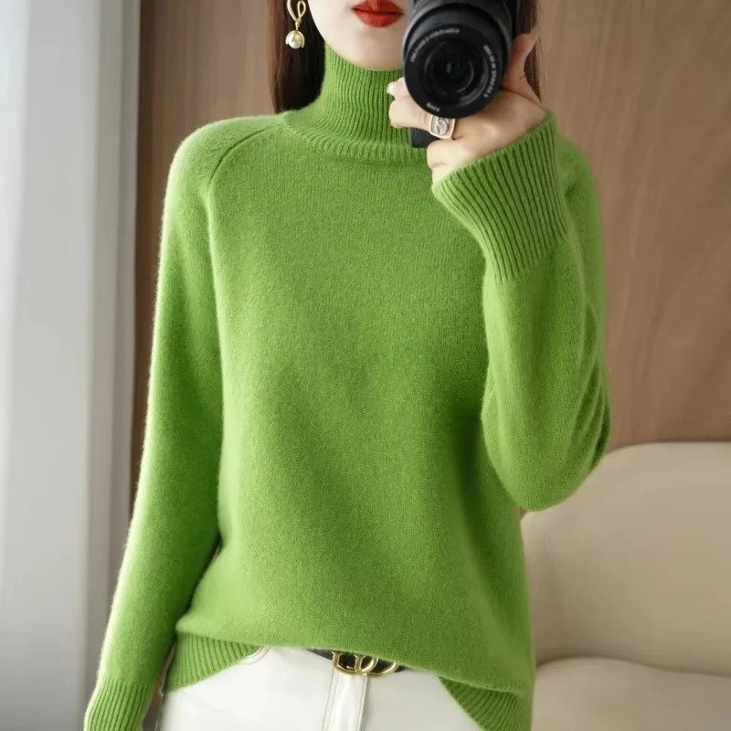 Damen Rollkragenpullover in warmem, zeitlosem Design für kalte Tage