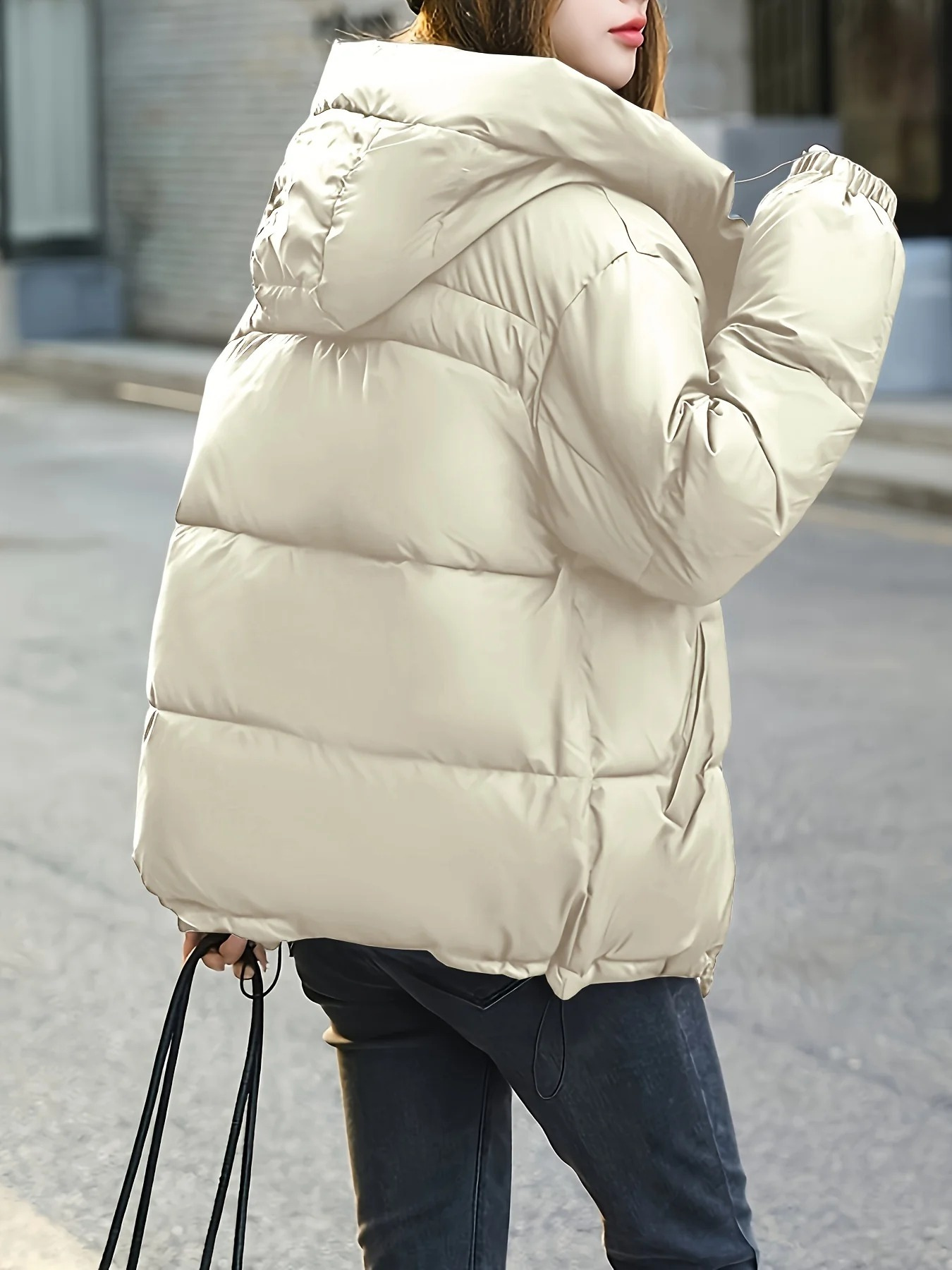 Damen warmer Winter-Steppmantel, stilvoll und komfortabel für kalte Tage