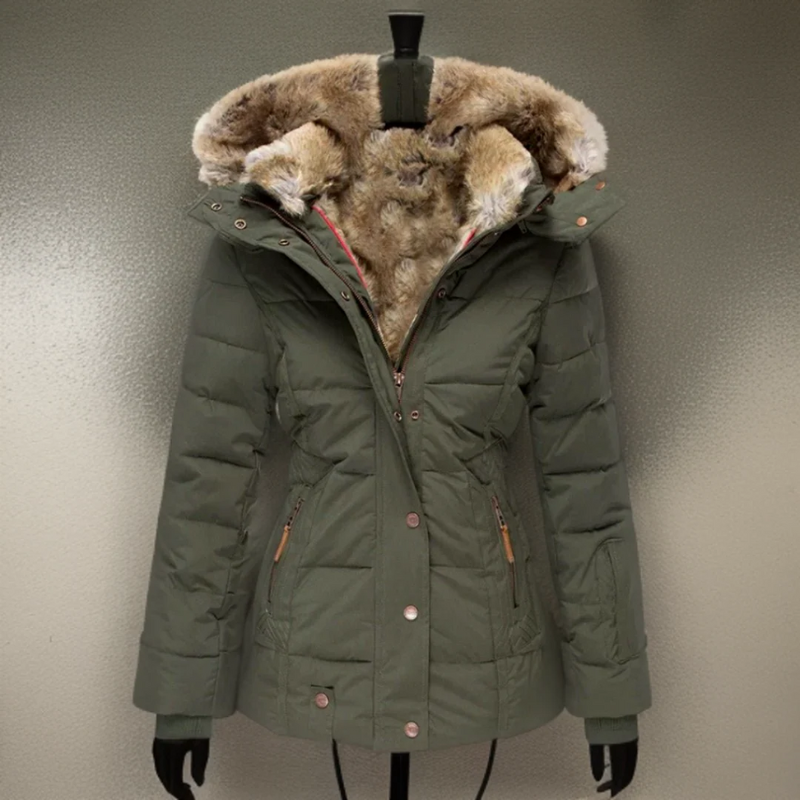 Damen wasserdichte Winterjacke für kalte und nasse Tage