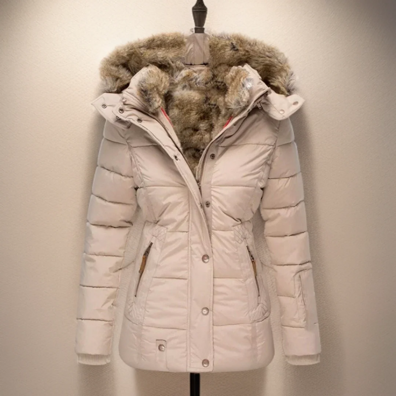 Damen wasserdichte Winterjacke für kalte und nasse Tage