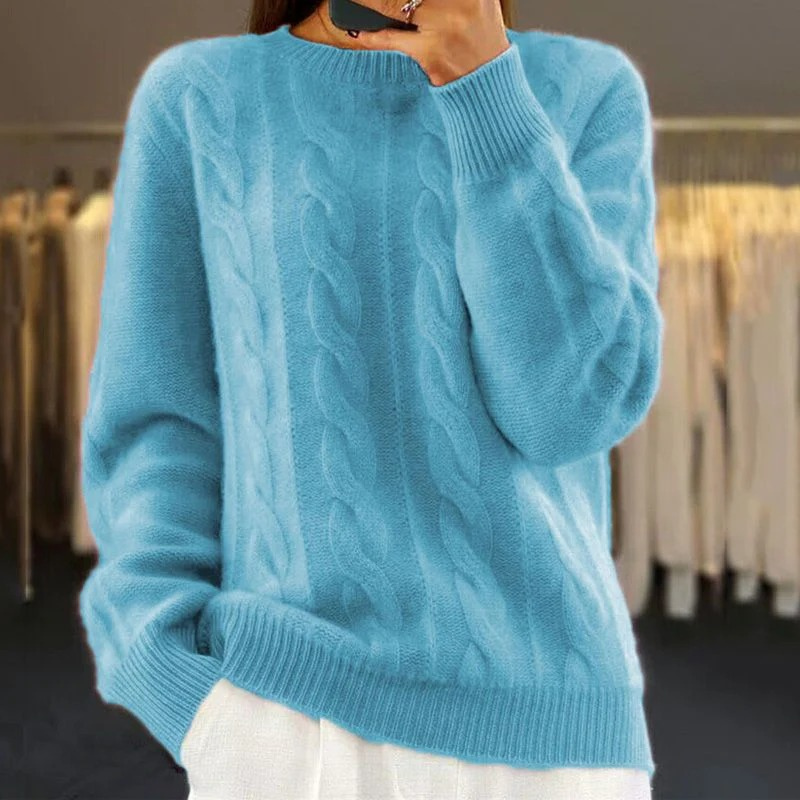 Damen weicher bequemer Pullover für Alltag und Freizeit