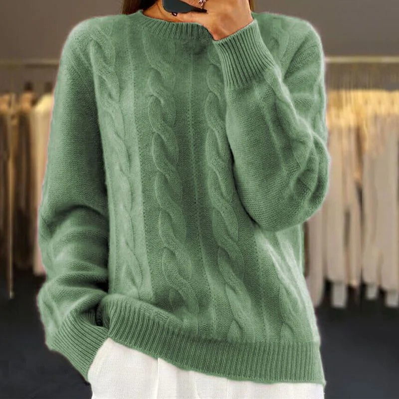Damen weicher bequemer Pullover für Alltag und Freizeit