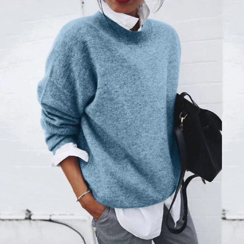 Damen weicher gemütlicher Pullover in elegantem und zeitlosem Design