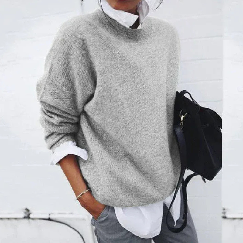 Damen weicher gemütlicher Pullover in elegantem und zeitlosem Design